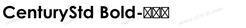 CenturyStd Bold字体转换